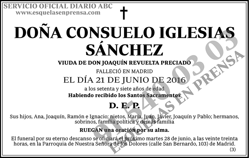 Consuelo Iglesias Sánchez